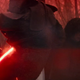 Kylo Ren absolutely wrecking a dude.